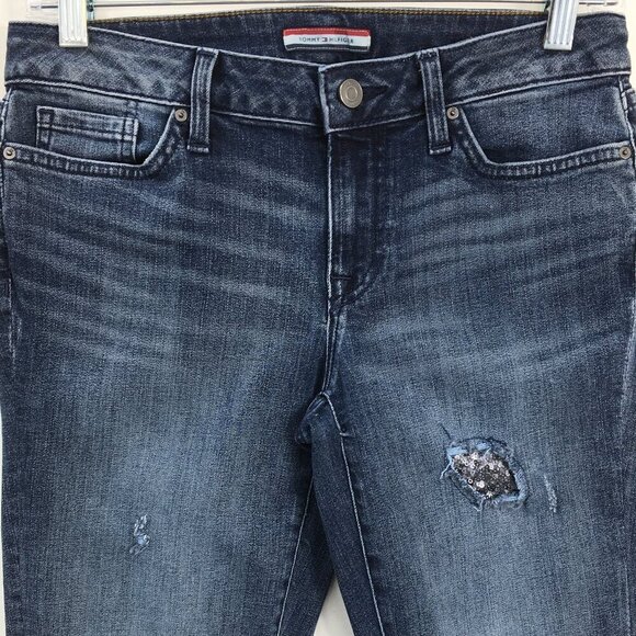 Tommy Hilfiger Vintage Wash Skinny Jean Size 0 EXCELLENT Condition - Picture 2 of 6